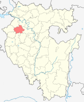 Расположение Чекмагушевского района на карте Башкортостана